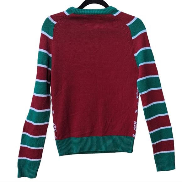 Bluenotes Red and Green Christmas Sweater - Picture 2 of 5